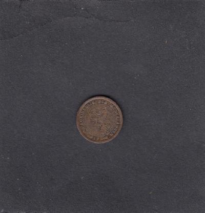 Beschrijving: 1/2 Cent WILHELMINA 
